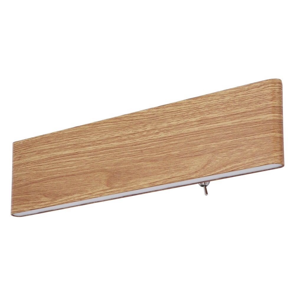 Design-Wandleuchte Siegfried M Holz mit Schalter Globo 9007371418145