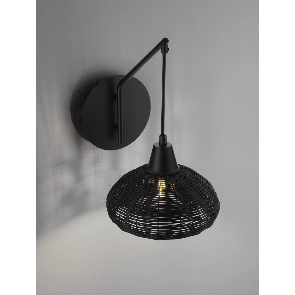 Wandleuchte Fado schwarz Lyora 5212017453020