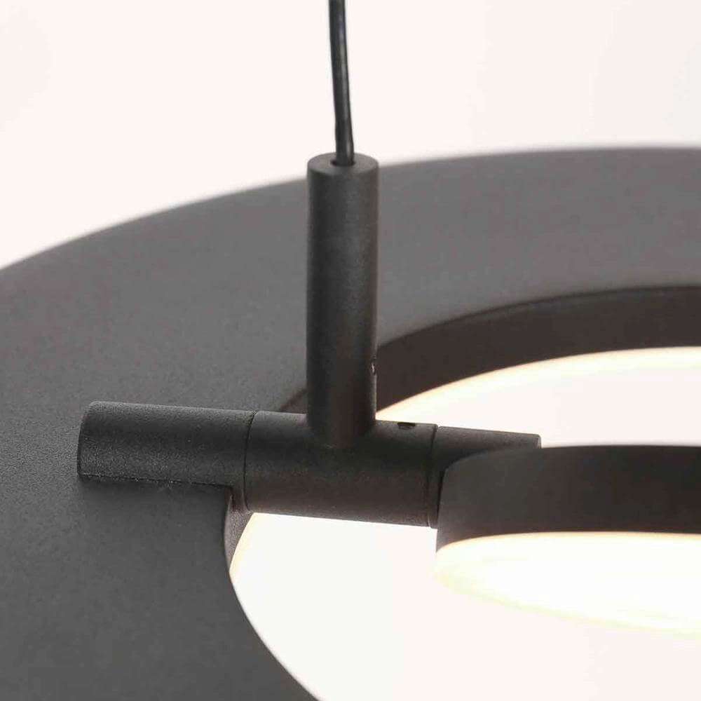 Schlanke Pendelleuchte Soleil Ø 32cm schwarz Steinhauer 8712746176681
