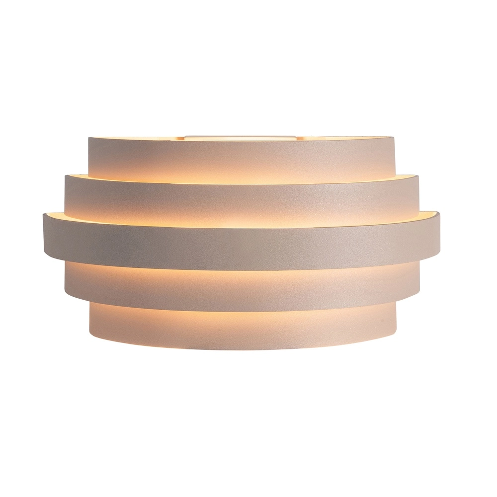 Design-Wandleuchte Scudo sandbraun 25cm