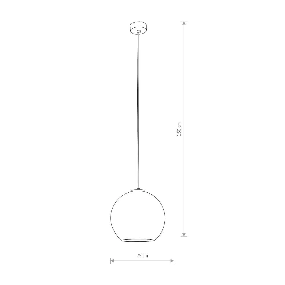 Kugel-Hängelampe Polaris Ø 25cm Lyora 5903139906098