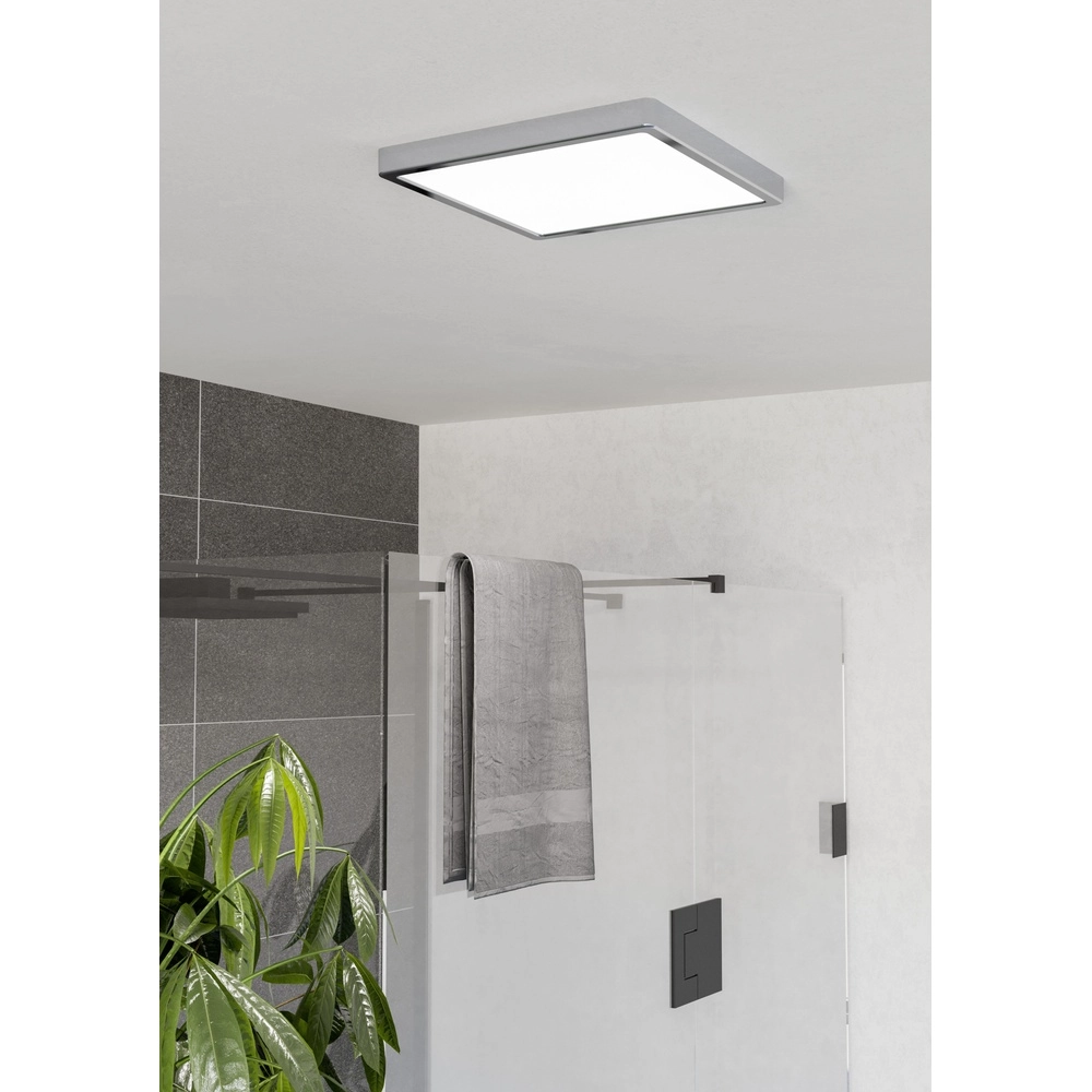 Chrom-Deckenlampe Fueva 6 LED – 29x29 cm Eglo 9008606331109
