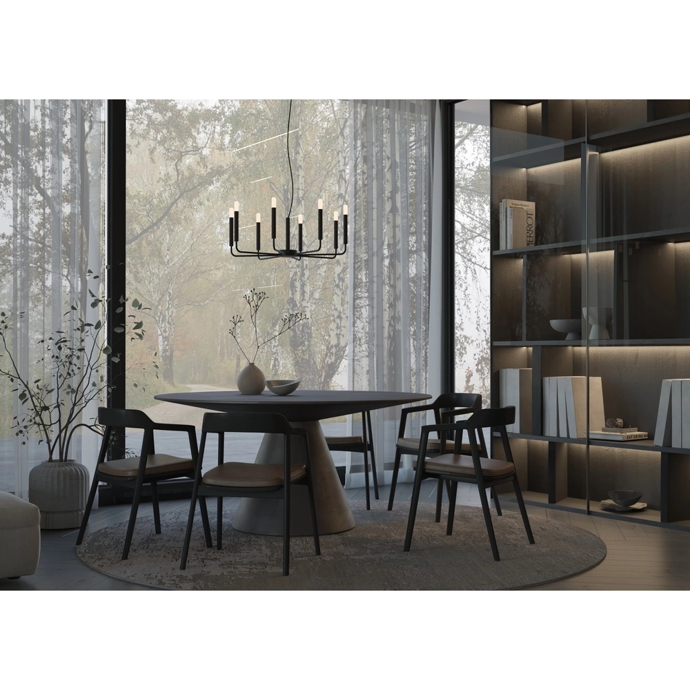 Moderner Kronleuchter Orto schwarze Ø 73cm Lyora 5903139114608