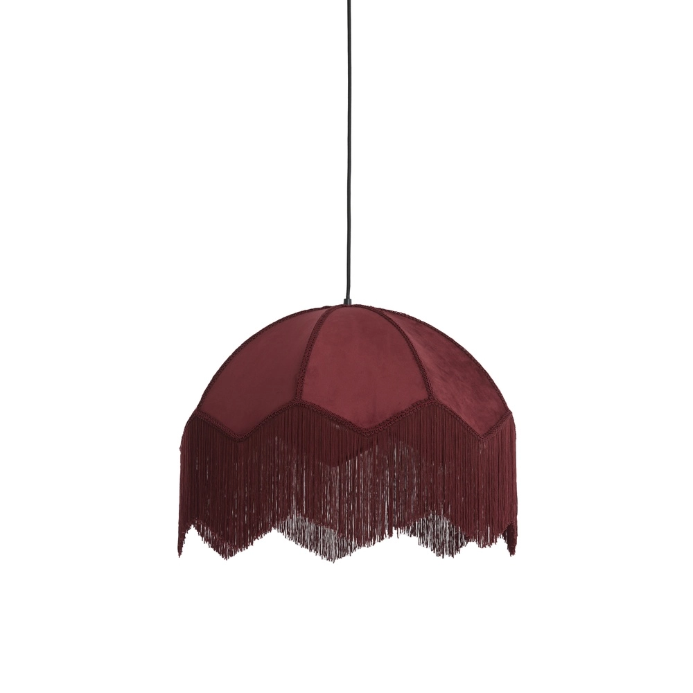 Pendellampe Malacia Ø 60cm – Samt-Bordeaux