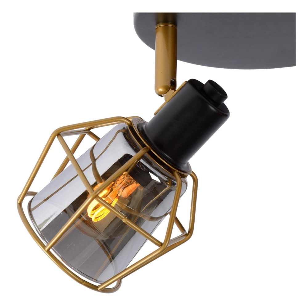 Deckenlampe Nila 2-Licht Schwarz Lucide 5411212770981
