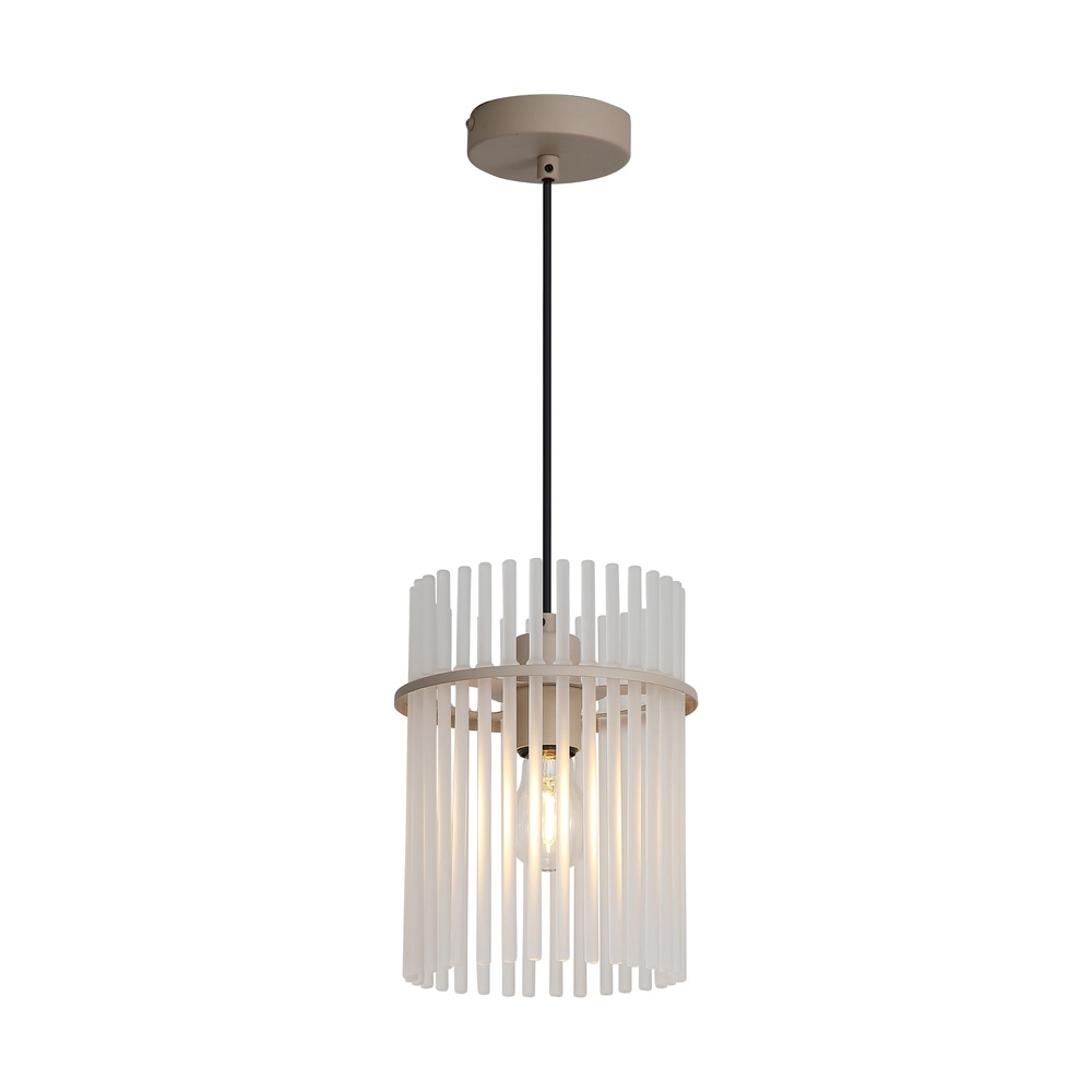 Pendellampe Swizzle 1-hell sandbraun Ø 20 cm