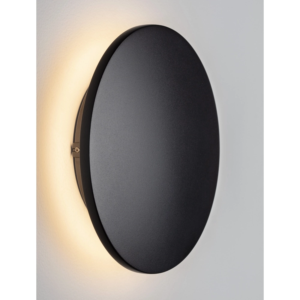 Runde Wandleuchte Copper schwarz Ø 18cm Lyora 5212017447340