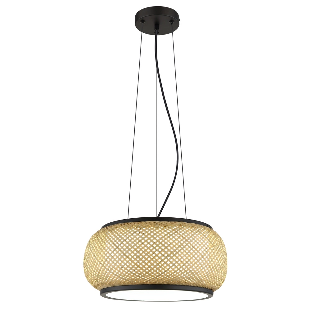 Pendellampe Bambora Schwarz mit Bambus Globo 9007371578795