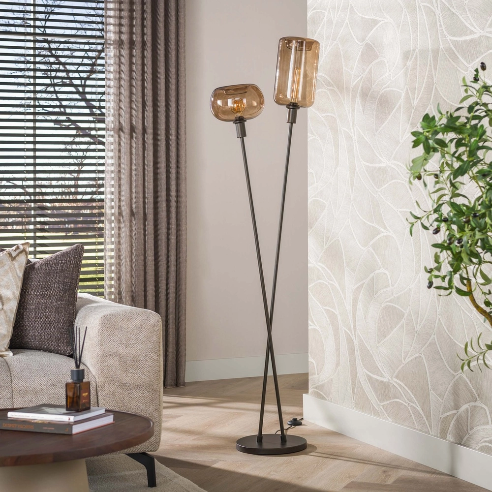 Moderne Stehlampe Serene Sienna Brown Lyora 8716803514751