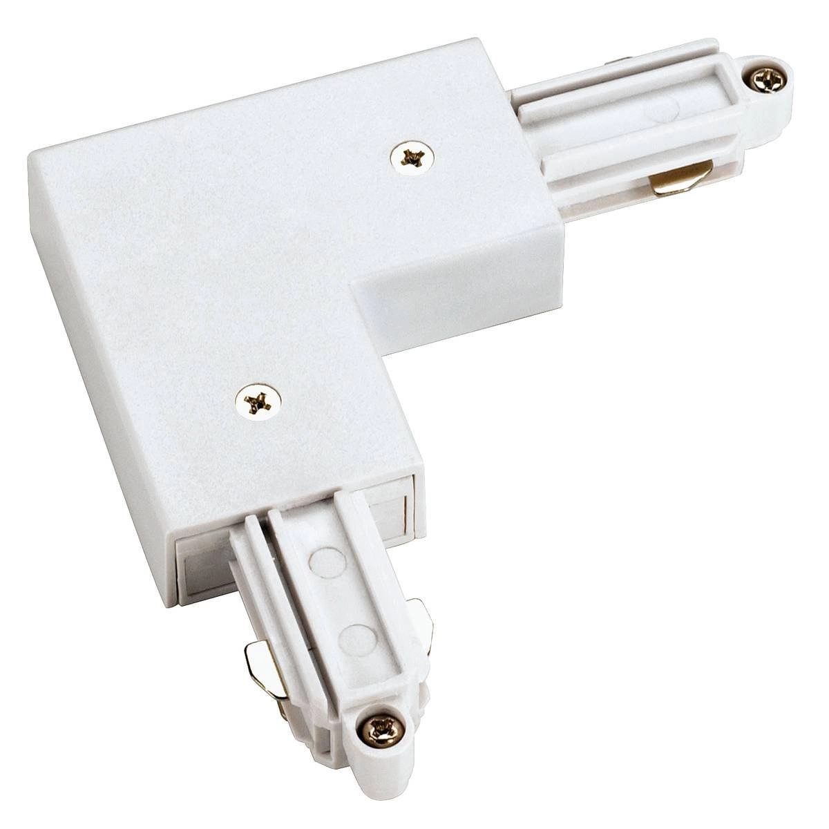 1 Phase L-Connector 1 Eckverbinder Erde außen weiß