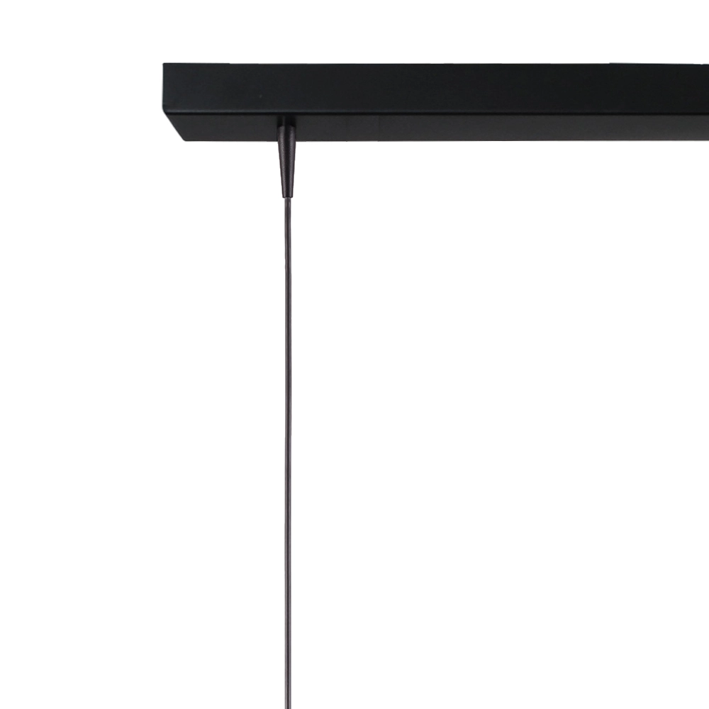 4-Licht Pendellampe Scala 130 cm schwarz mit Nickel Ø 20 cm Masterlight 8718121334424
