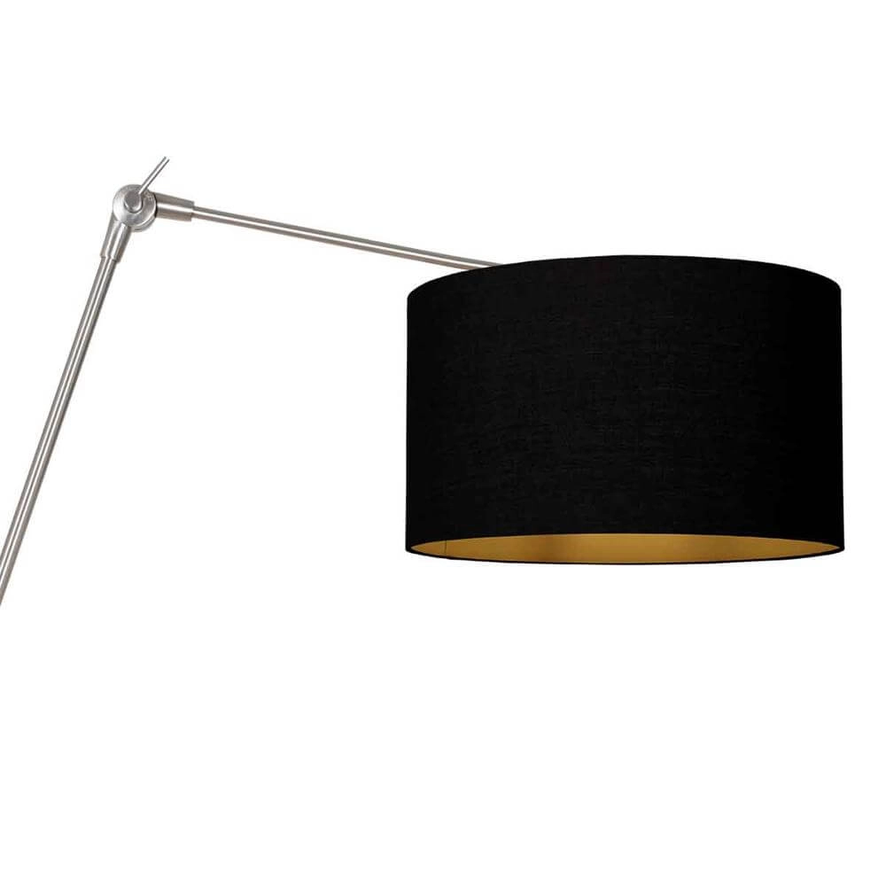 Wandleuchte Prestige Chic Metall mit schwarzem Schirm Steinhauer 8712746175677