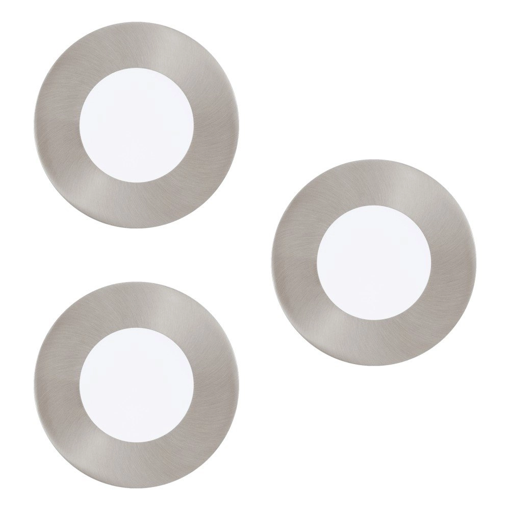 Einbaustrahler Fueva-C Set mit 3 x 8,5 cm Metallgrau Eglo 9002759328825