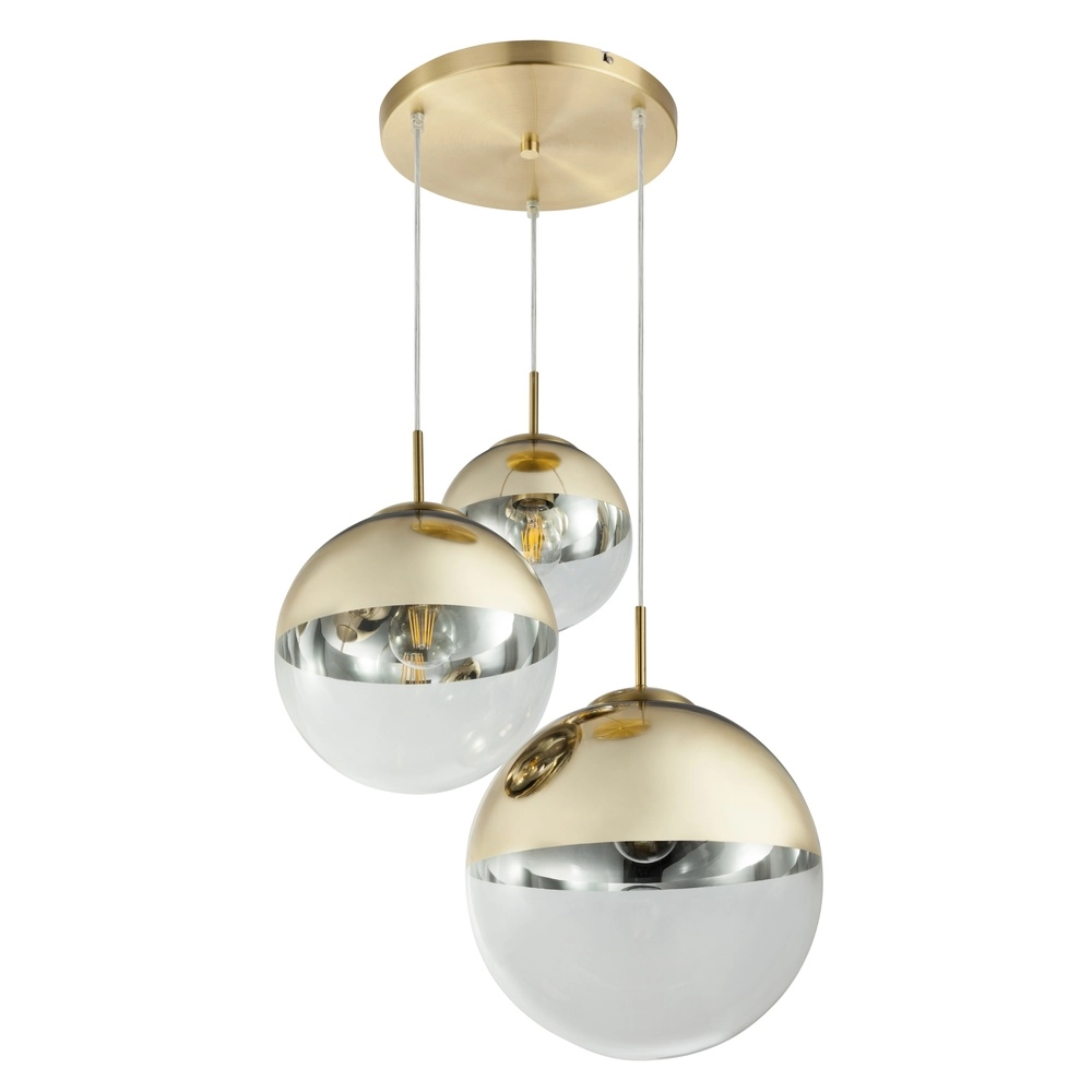 3-Licht Pendellampe Varus Gold Globo 9007371374465