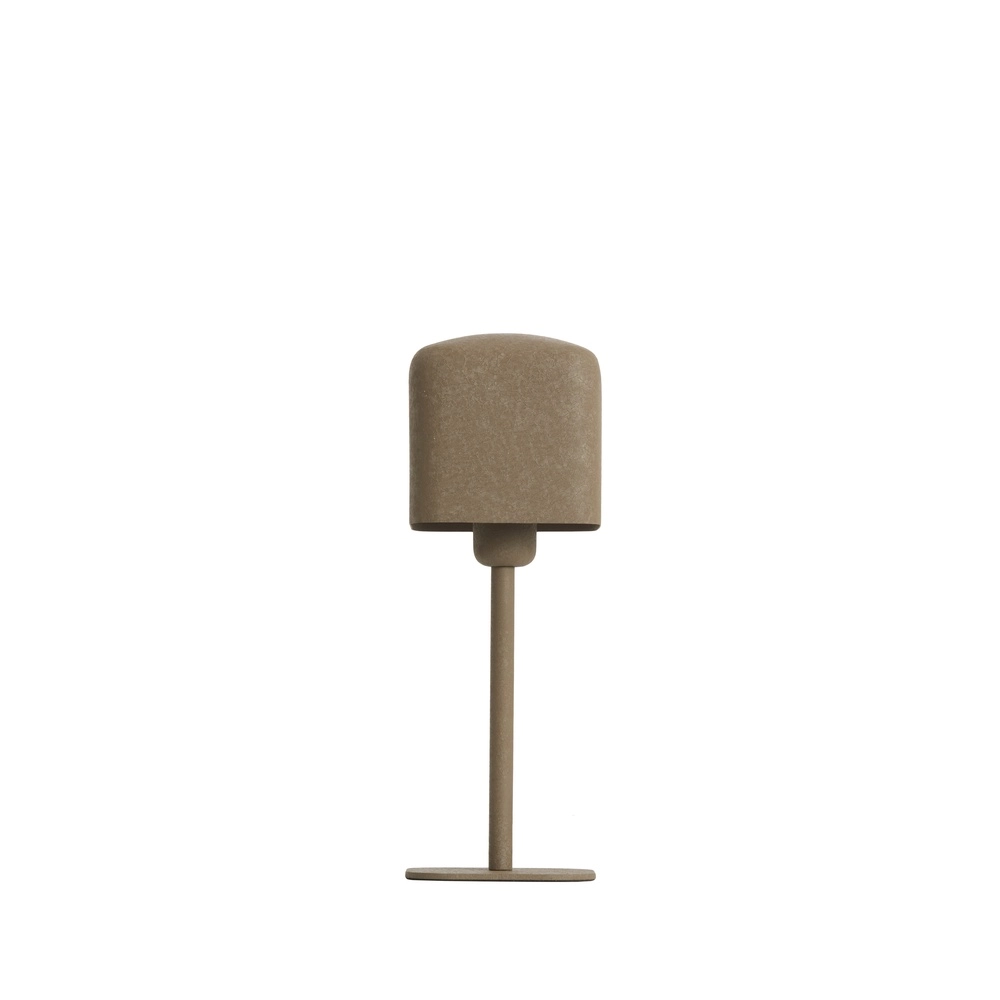 Nachttischlampe Elenie 13x13 cm – matt dunkelbraun