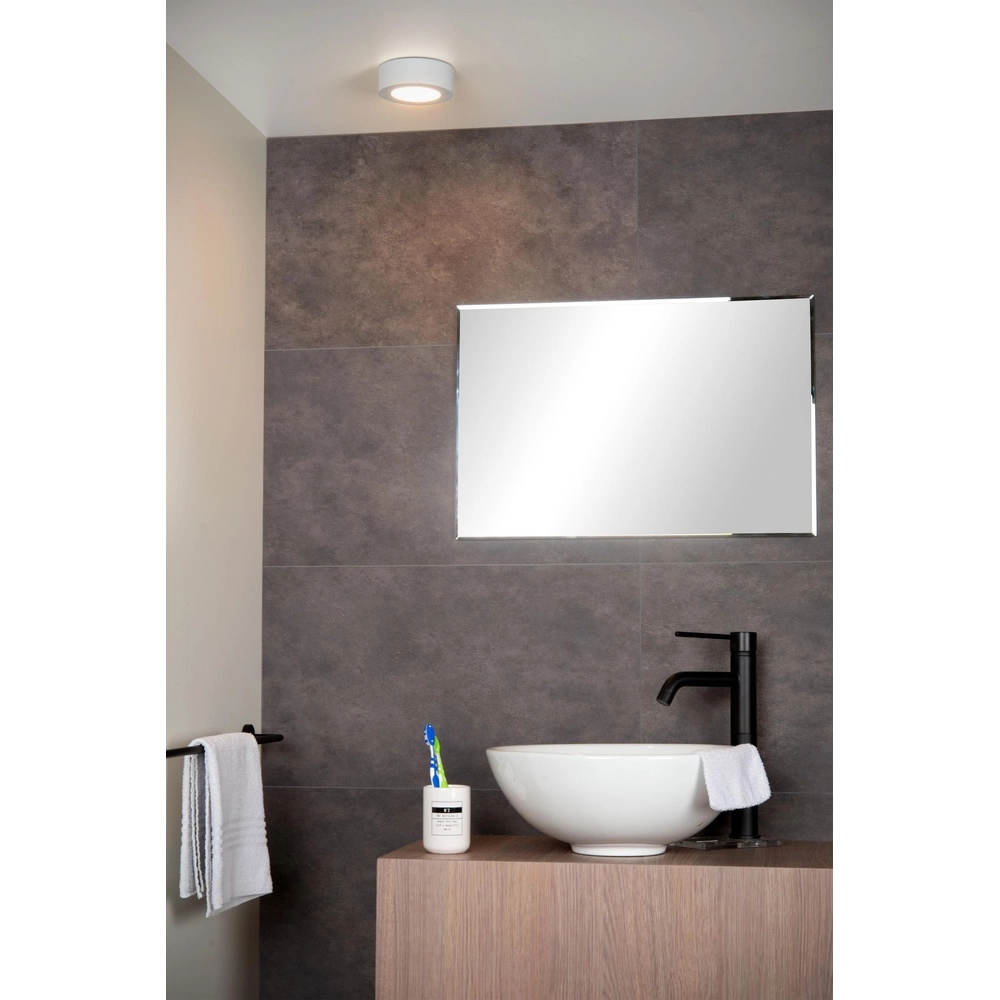 Deckenlicht Brice-Led Ø 11,7 cm – IP44 weiß Lucide 5411212281289