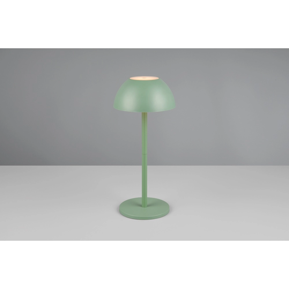 Tischlampe Ricardo pistaziengrün Ø 13,5cm Trio 4017807601800