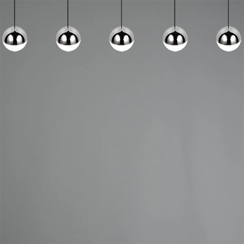 5-Licht Pendellampe Senta Chrom Trio 4017807685855