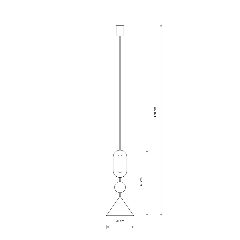 Einzigartige Pendellampe Drops Color sandbraun Ø 20,5 cm Lyora 5903139111928