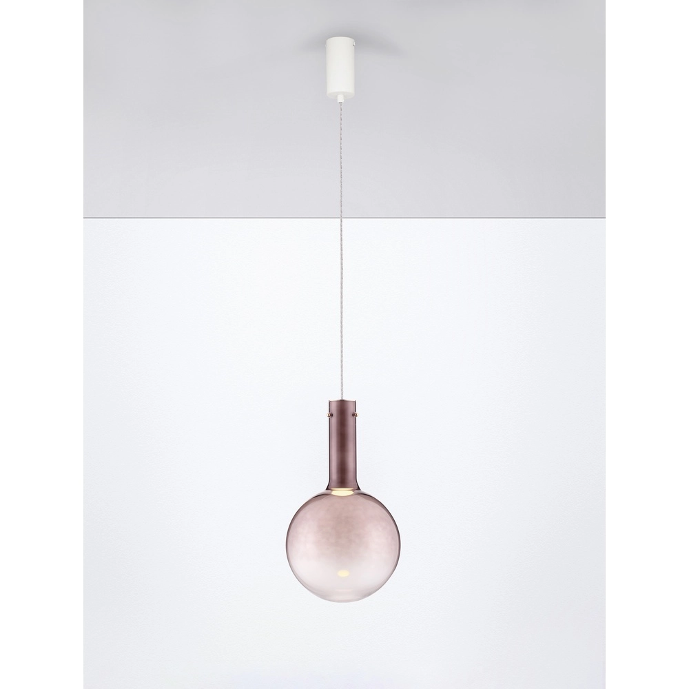 Pendelleuchte Nostos Braunes Glas Lyora 5212017449047
