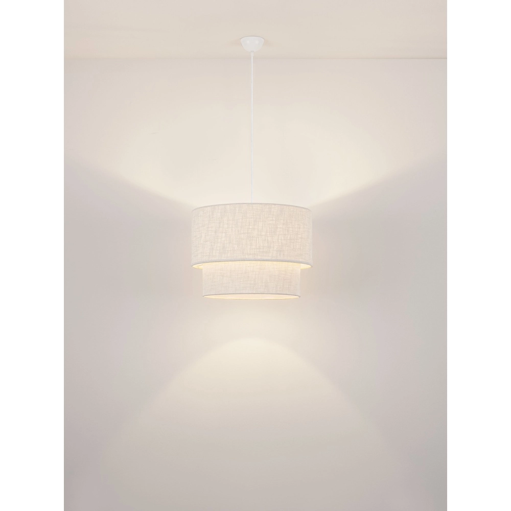 Leinen-Pendellampe Karen Ø 50cm Lyora 5212017493965