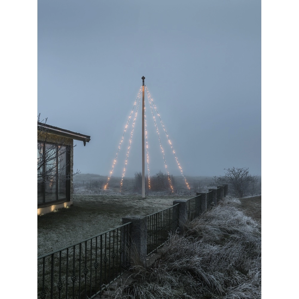 Beleuchtung 8m - 5x 100 led - 2100K für Fahnenmast KonstSmide 7318307818376