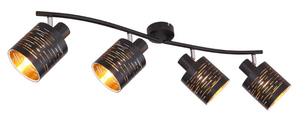 Deckenleuchte schwarz Tunno 4-Licht Globo 9007371398744