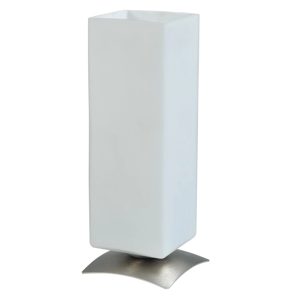 Tischlampe Oblica Square 31 cm metallic-grau