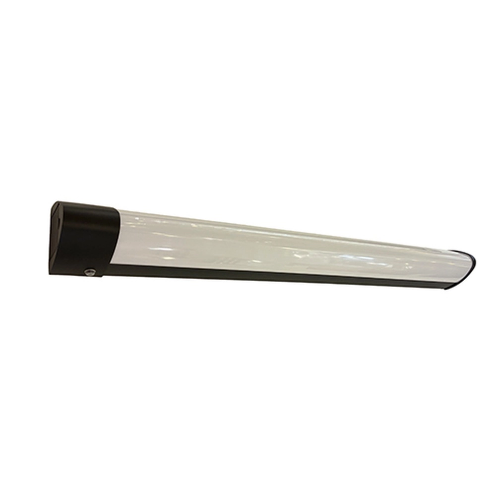 Spiegellampe Tobero Schwarze 90cm mit Steckdosenleiste