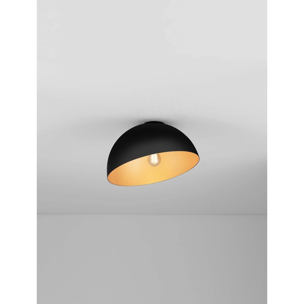 Deckenlampe Onia schwarz mit gold Ø 29cm