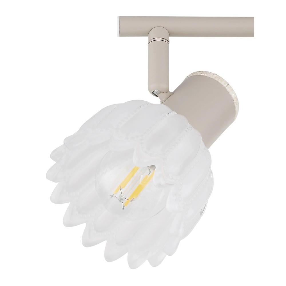 2-flammiger Deckenstrahler Planta sandbraun Globo 9007371569939