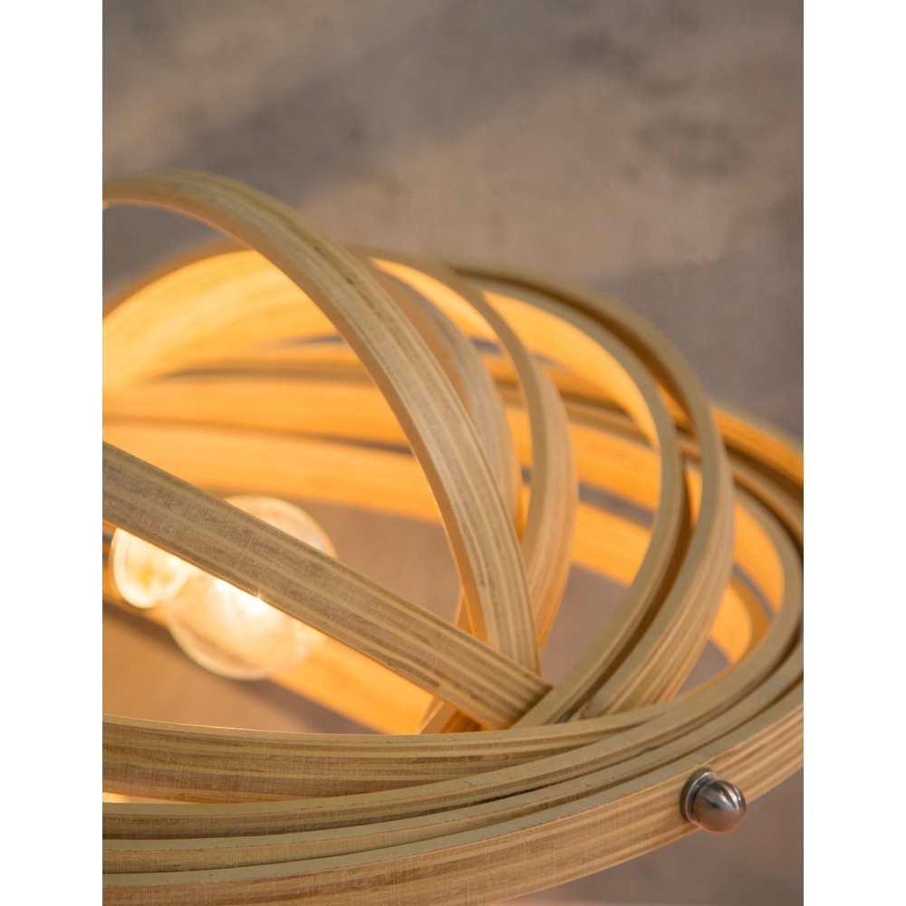 Moderne Pendelleuchte Asco Holz Ø 43cm Lyora 5212017424945