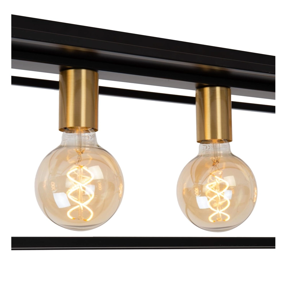 Deckenlampe Ruben Schwarzes 80 cm Rechteck Lucide 5411212010902