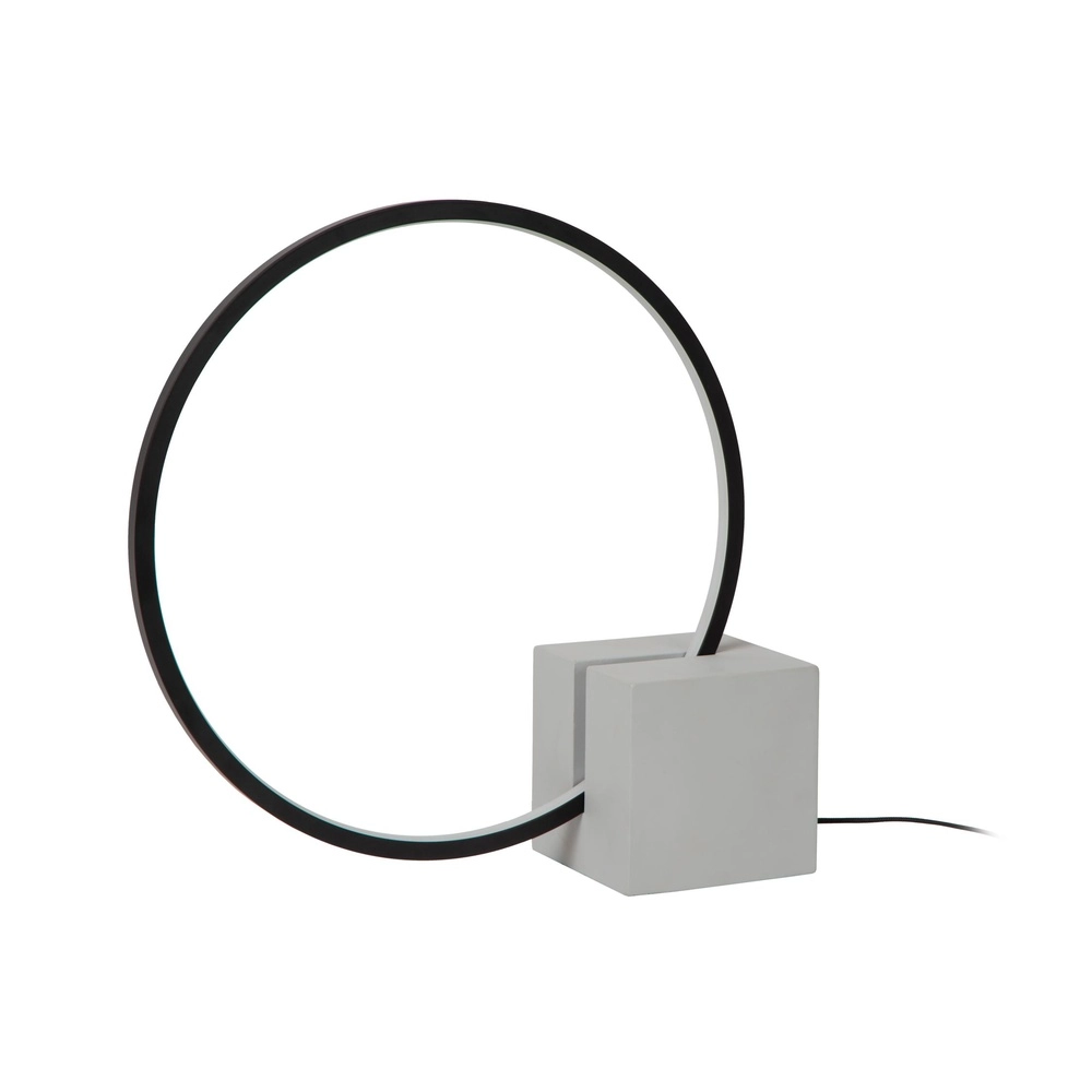 Schwarze Tischlampe Cirkelis rund Ø 32 cm