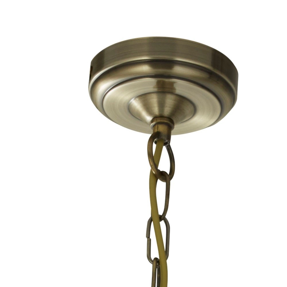 Ländliche Hängelampe Voyager 20 cm antike Bronze Searchlight 5053423134222