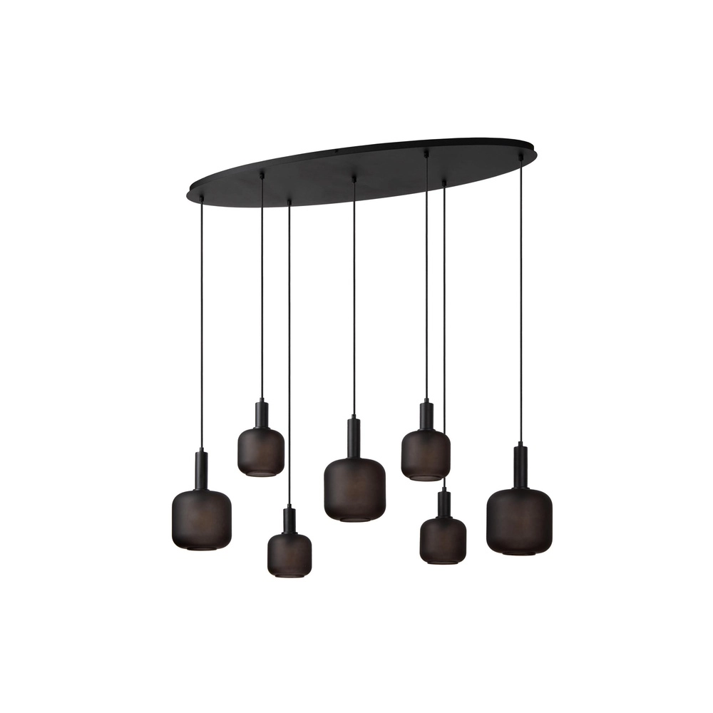 Schwarze Pendellampe Eloise 7-Licht