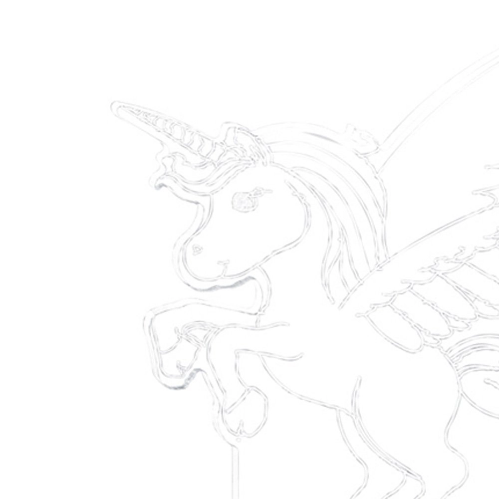 LED Tischlampe Karo Unicorn Einhorn Trio 4017807358902