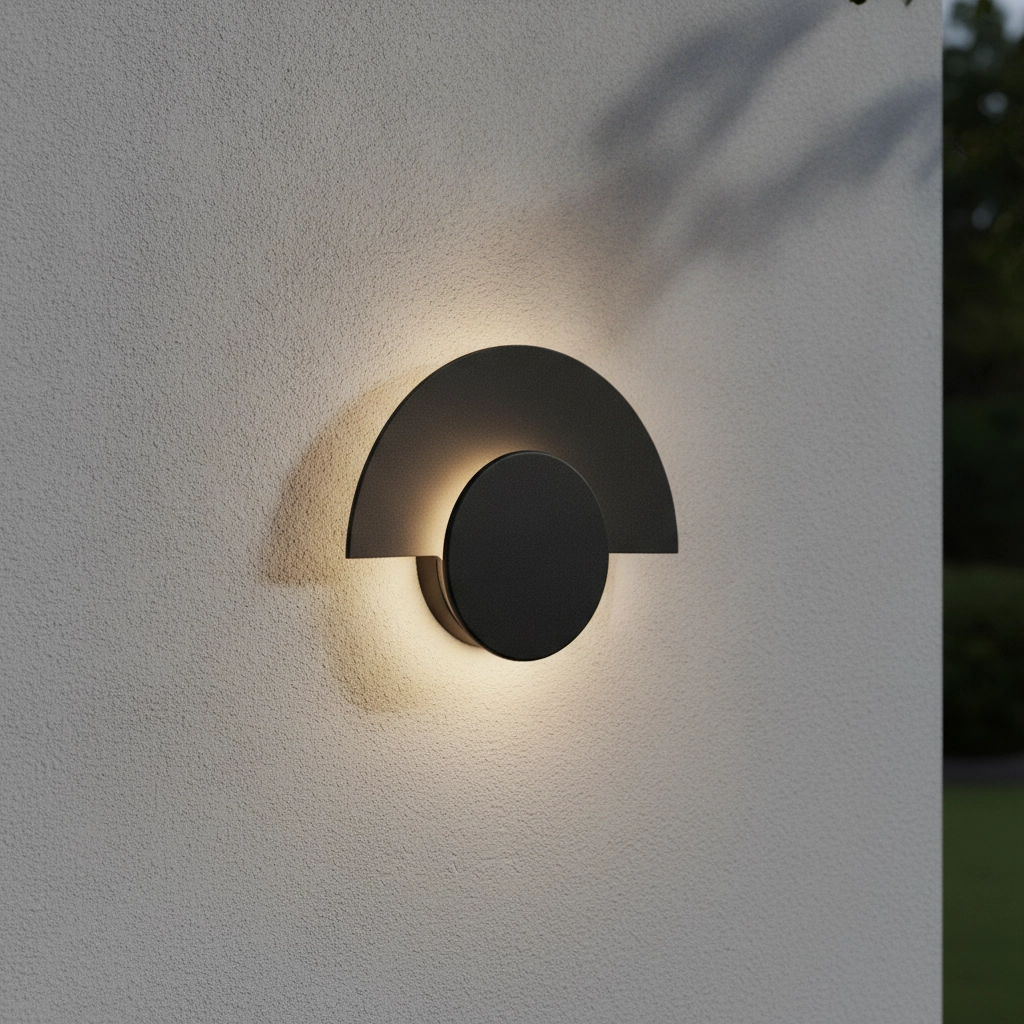 Moderne Wandlampe Gloo schwarz - 3000K