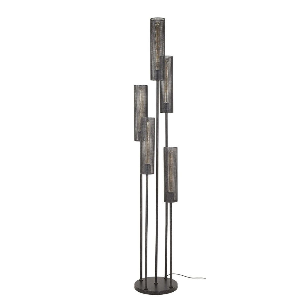 Röhren-Stehlampe Tube 5-Licht – arktisch schwarz Lyora 8716803511538