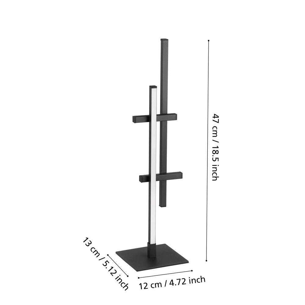 Design-Tischleuchte Trepiliano schwarz Eglo 9008606356690