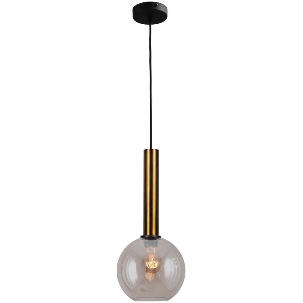 Hängelampe Ø 20cm Bella 2 Antikes Messing mit Goldglas Masterlight 8718121334042
