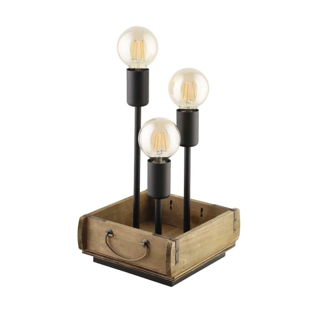 Tischlampe aus Holz Wootton Eglo 9002759435943