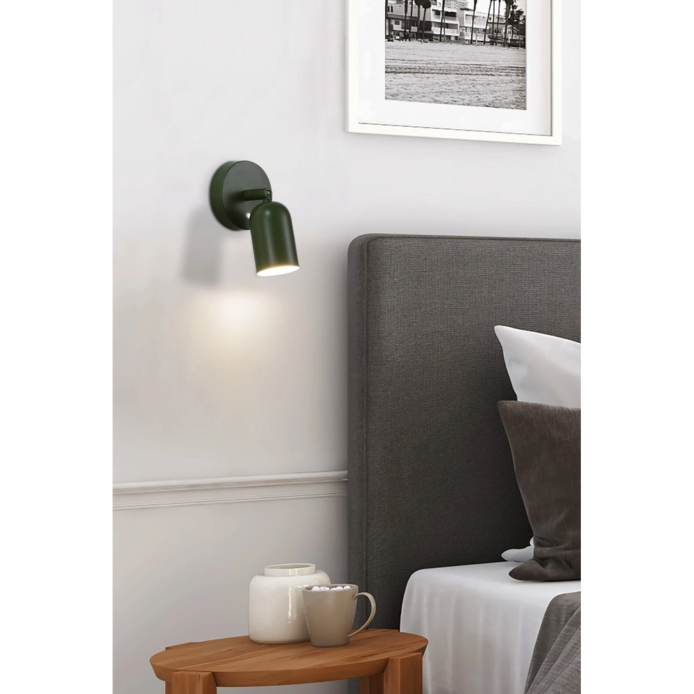 USB wiederaufladbare Wandleuchte Cone grün Searchlight 5053423302850