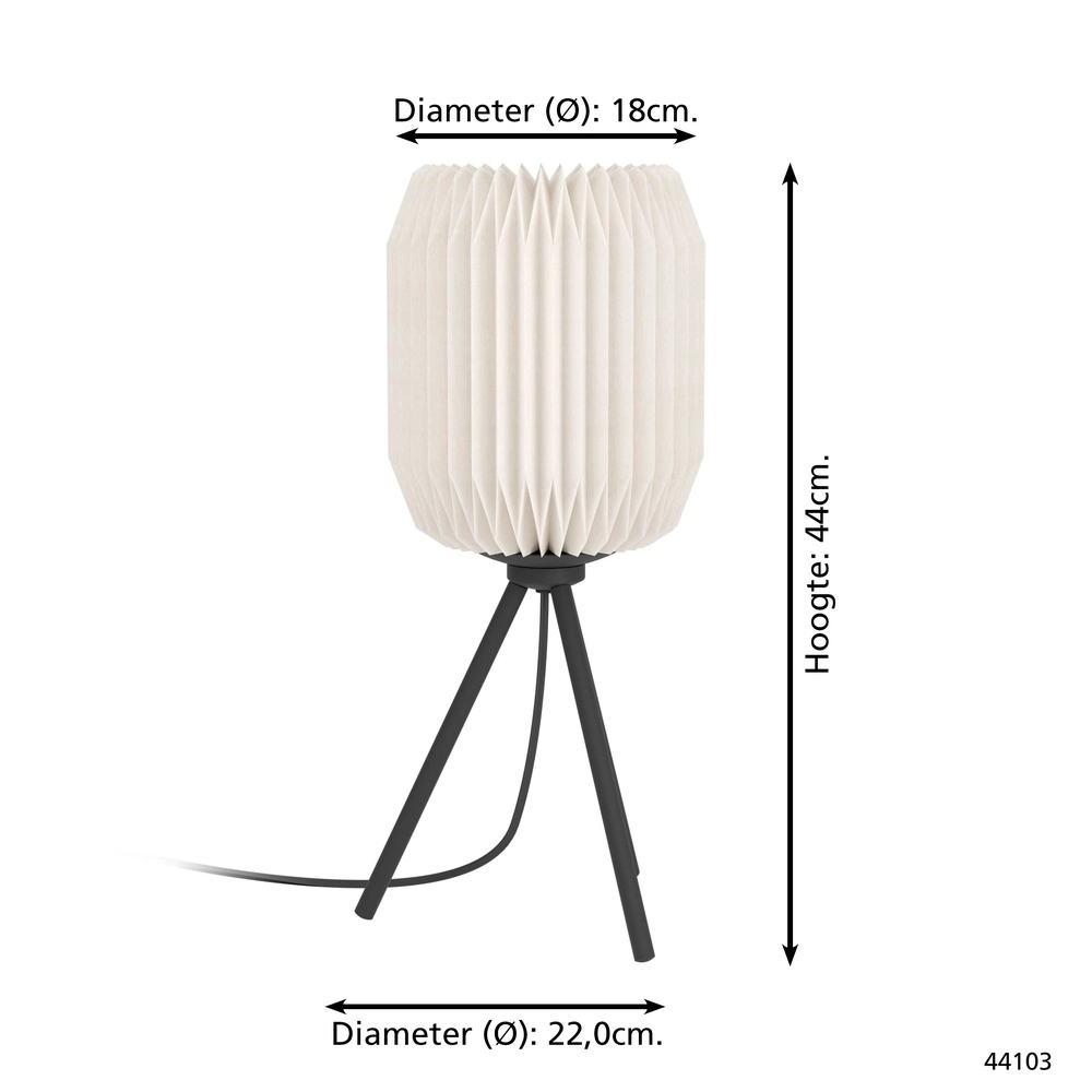 Tischlampe Belgrave mit Papiereinband Eglo 9002759441036