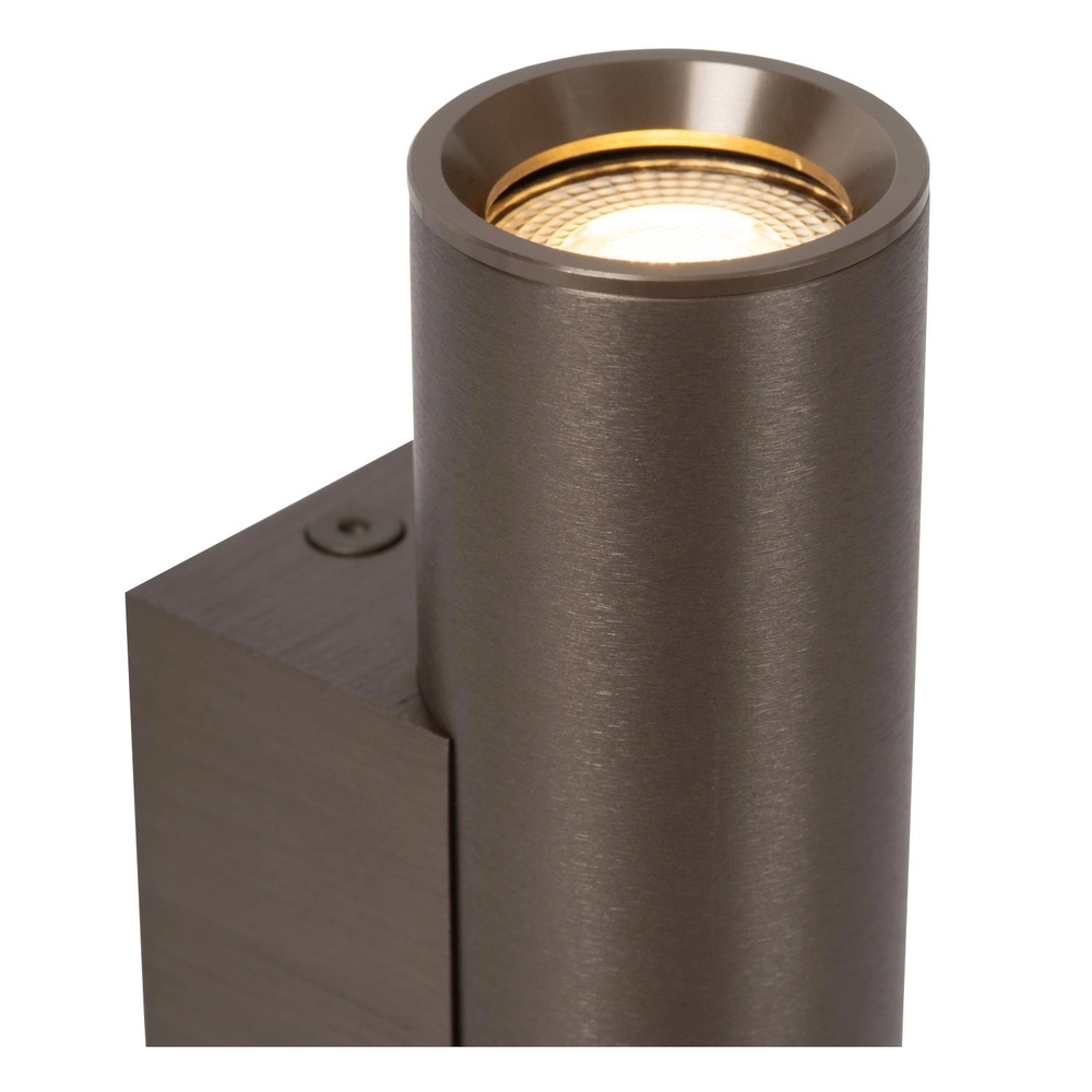 Hoch- und Abwärtslicht Dupla Kaffeebrauner Mini GU10 Lucide 5411212094063