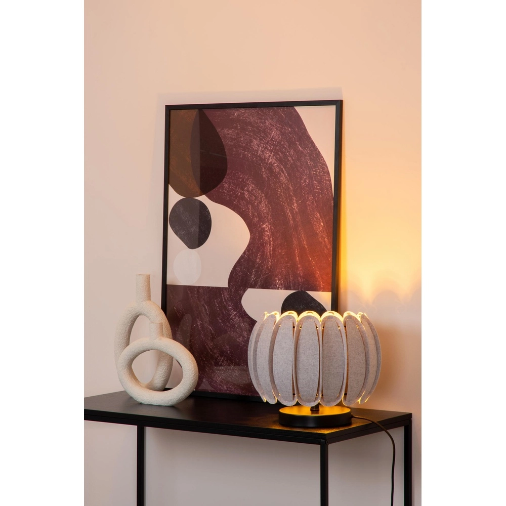 Tischlampe Spencer Grau Lucide 5411212343734