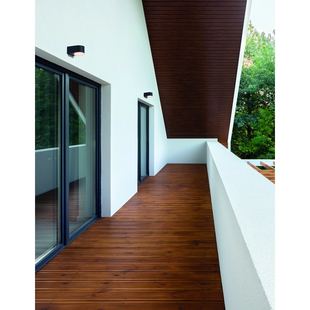 Schlanke Wandleuchte Nus schwarz einfach Lyora 5212017425942
