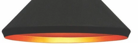 Schlanke Hängelampe Cornet Ø 41 cm schwarz mit holz Artdelight 8719831730902