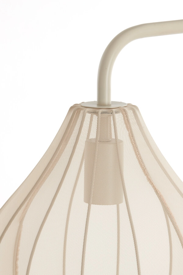 Cremefarbene Stehleuchte Elati Ø 29cm japandi Light & Living 8717807702700