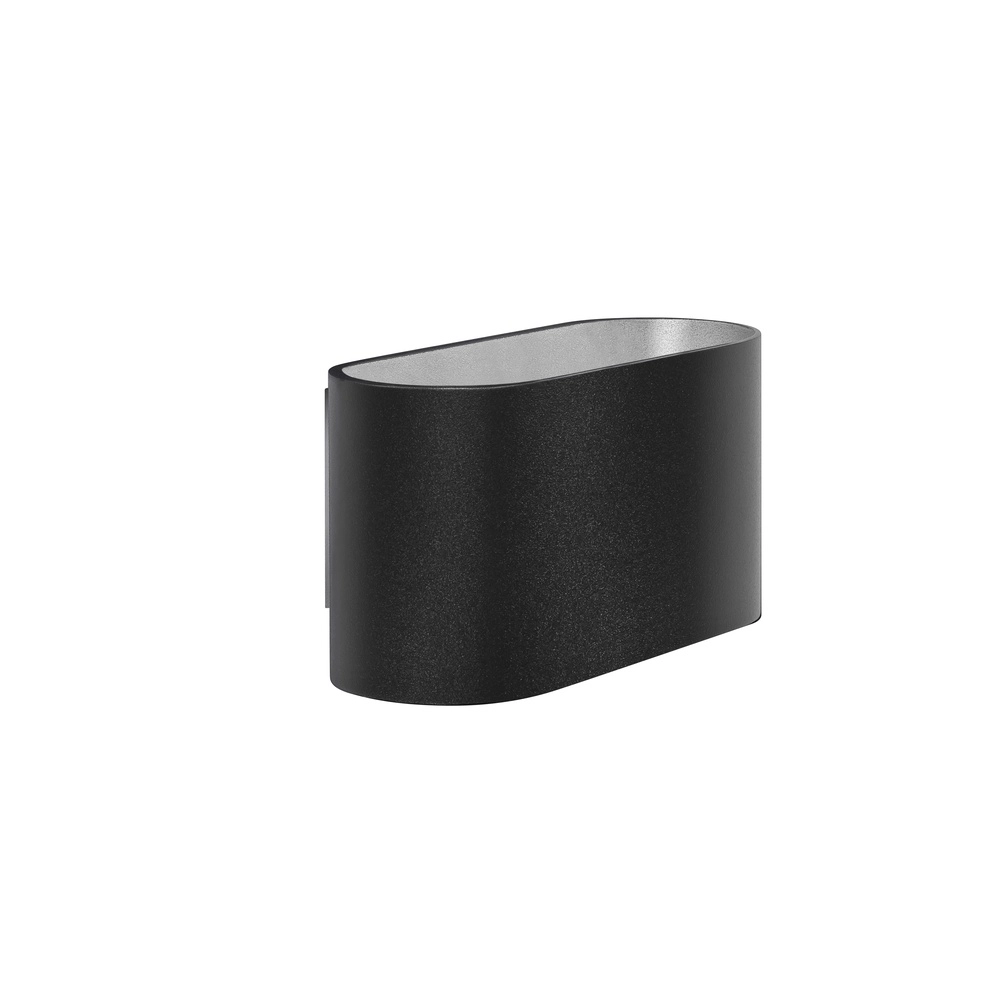 Ovaler Wandstrahler Oval schwarz Highlight 8718379034688